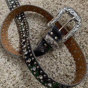 Nocona Camo Rhinestone belt